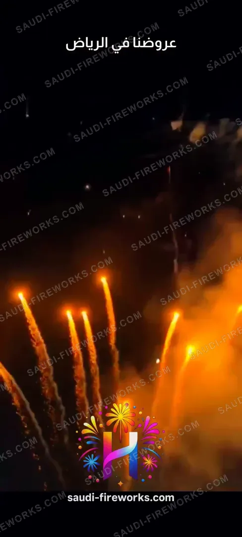 مروحة مذنّبات برتقالية من خط الإطلاق